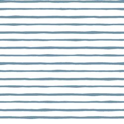 Artisan Stripe in Marine on White