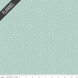 Stars Flannel in Powder
