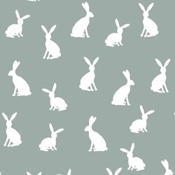 Cottontail Silhouette in Eucalyptus