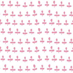 Leaves in Rose on White