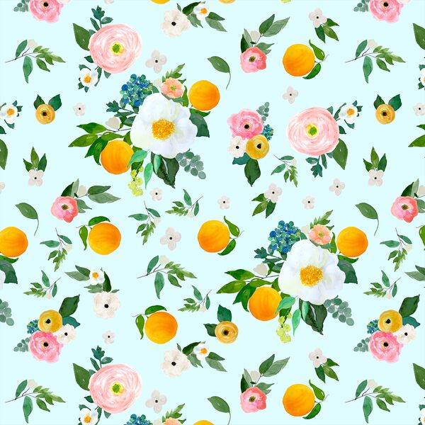 Large Orange Blossoms in Spring Breeze