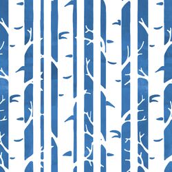 Birches in Cerulean