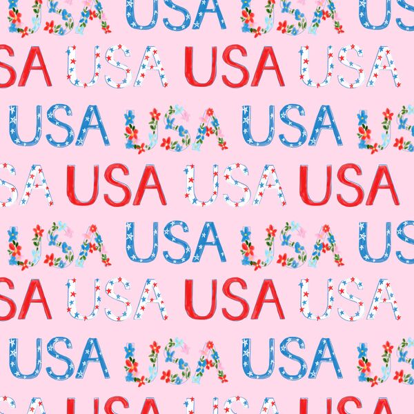 USA in Pink