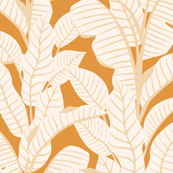 Palm Play in Apricot Cream