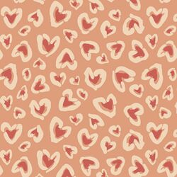 Large Wild Hearted in Spicy Peach and Clay