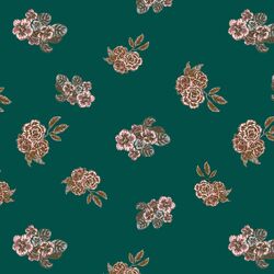Rose and Daisy Bouquet in Mallard