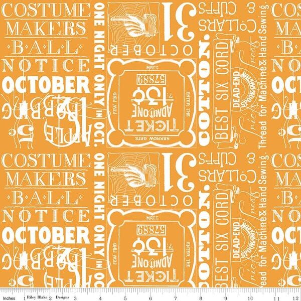 Ticket Text in Orange