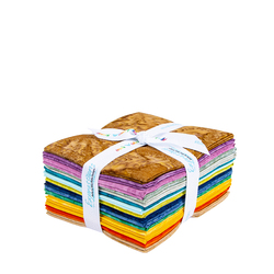 Expressions Batiks Hand-Dyes Bright Day Fat Quarter Bundle