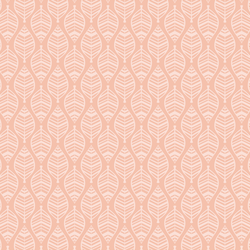Stenciled Leaf in Fall Pink