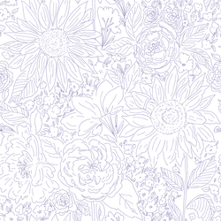 Paperie in Mermaid Purple on White