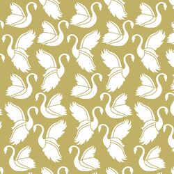 Swan Silhouette in Brass