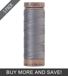 Roman Silver (9136-70421) - Silk Finish Cotton 40wt - 164 Yards (5 Pack)