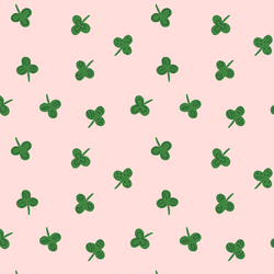 Scattered Clover in Powder Pink