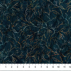 Branch Texture in Black Multi