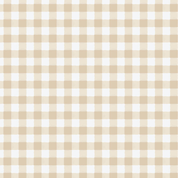 Gingham in Sand