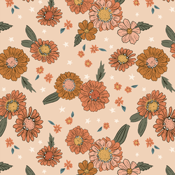 Floral Stardust in Warm Blush