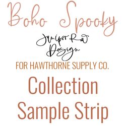 Boho Spooky Sample Strip