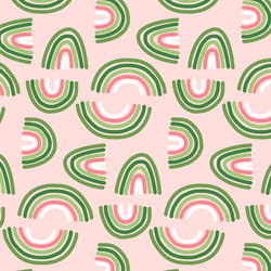 Rainbows in Powder Pink