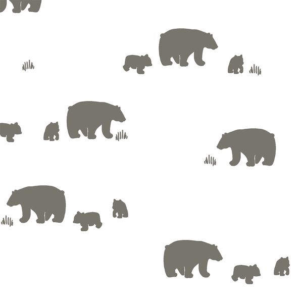 Bear Silhouette in Greige