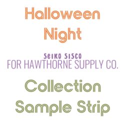 Halloween Night Sample Strip