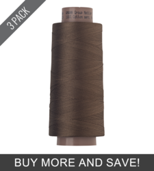 Pecan (9140-1223) - Silk Finish Cotton 40wt - 1600 Yards (3 Pack)