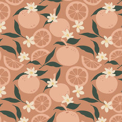 Orange Blossom in Dusty Coral