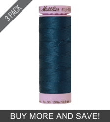 Tartan Blue (9105-0485) - Silk Finish Cotton 50wt - 164 Yards (3 Pack)