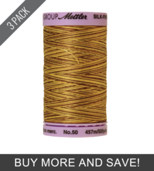 Choco Banana (9085-9828) - Silk Finish Cotton Multi 50wt - 500 Yards (3 Pack)