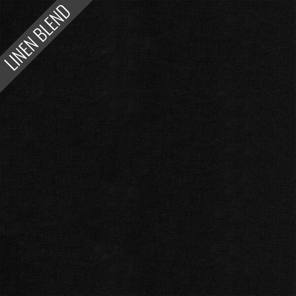 Solid Linen Blend in Black