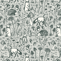 Large Woods of Whimsy in Pine on Cream