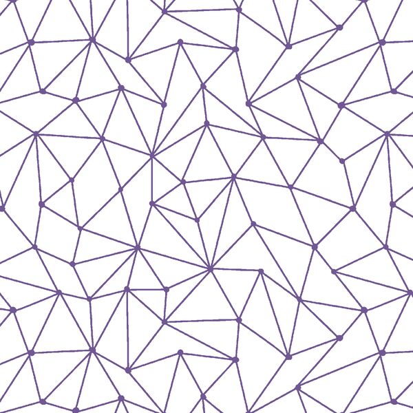 Astral Nights in Ultra Violet on White