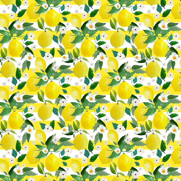 Small Lemons in Lemon Stripes