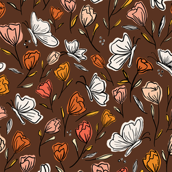 Butterfly Dreams in Mahogany