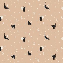Moonstruck Cats in Blush Pink