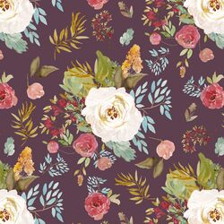 Rustic Blooms in Eggplant
