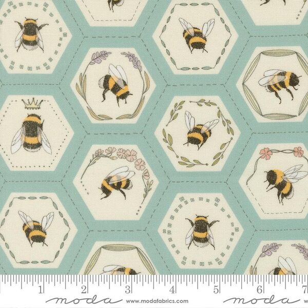 Bees in Hexies in Stream