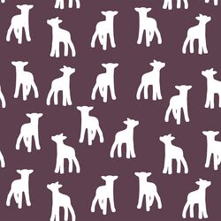 Lamb Silhouette in Raisin
