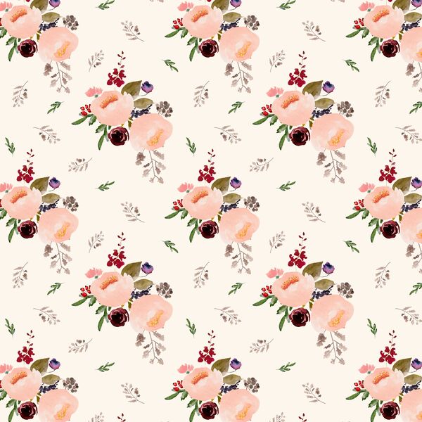 Small Woodland Trail Bouquet in Soft Ivory