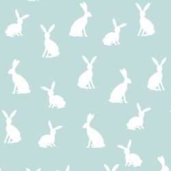 Cottontail Silhouette in Glacier Blue