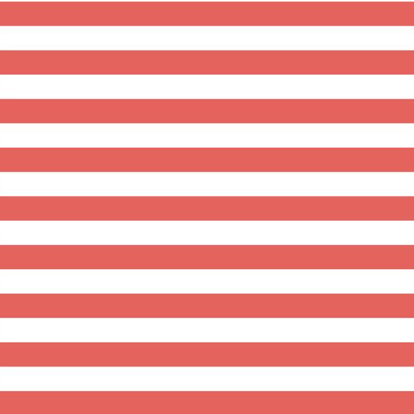 Horizontal Candy Stripe in Salmon