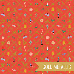 Holiday Charm in Red Metallic