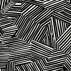 Lines Maze Canvas in White