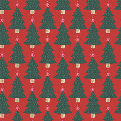 Christmas Tree in Lava Red
