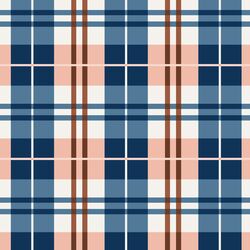 Plaid in Rust and Royal