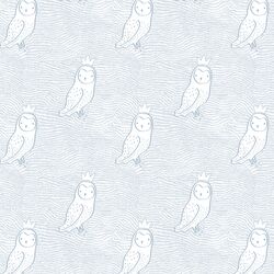 Small Crowned Owl in Cashmere Blue