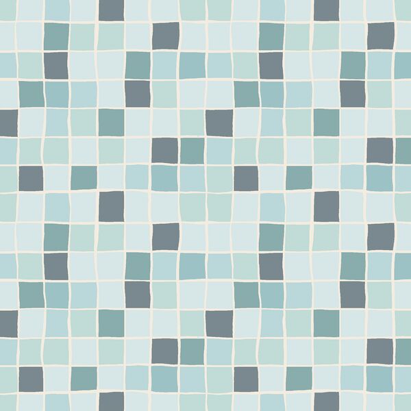 Mosaic Tiles in Cool Glacier