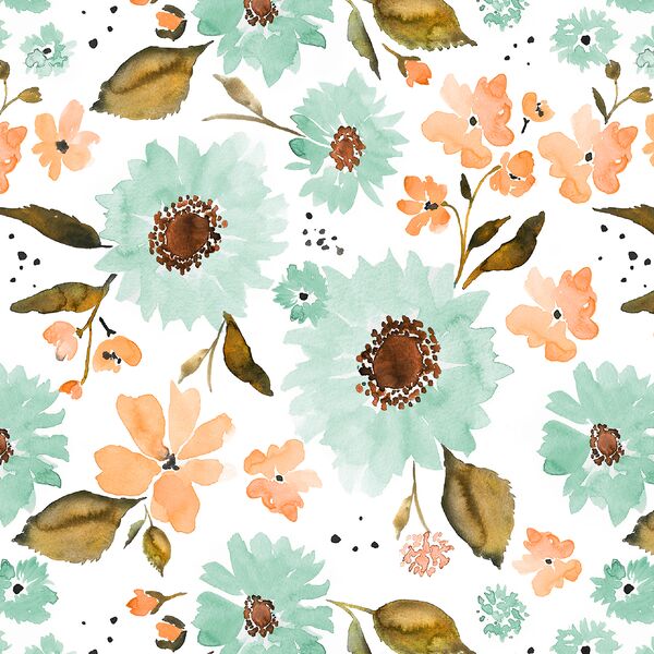 Sunflower Girl in Sweet Mint