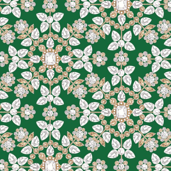 Jeweled Snowflakes in Pine