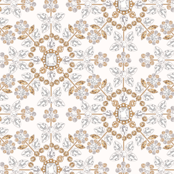 Jeweled Snowflakes in Alabaster