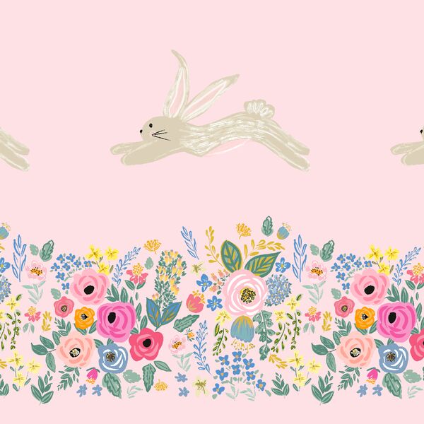 Frolic Double Border in Pink Whisper